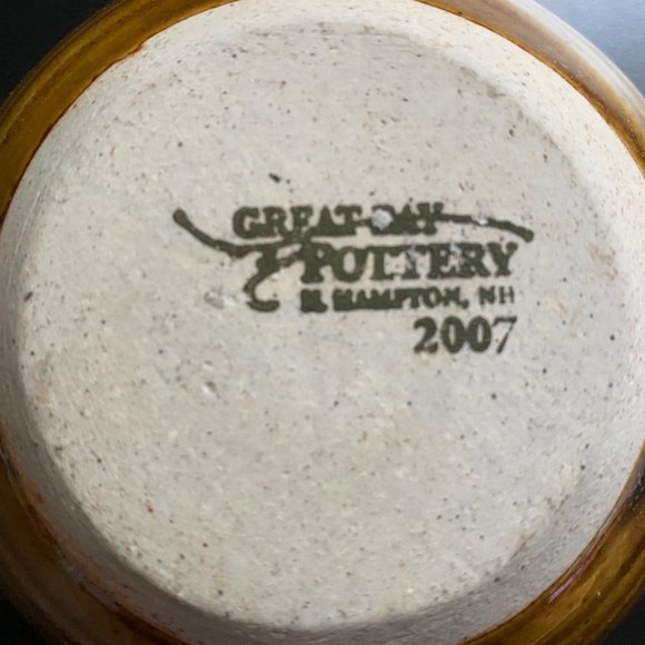 New Handmade "LOVE" Great Bay Pottery NH Dish Bowl - Picture 4 of 6